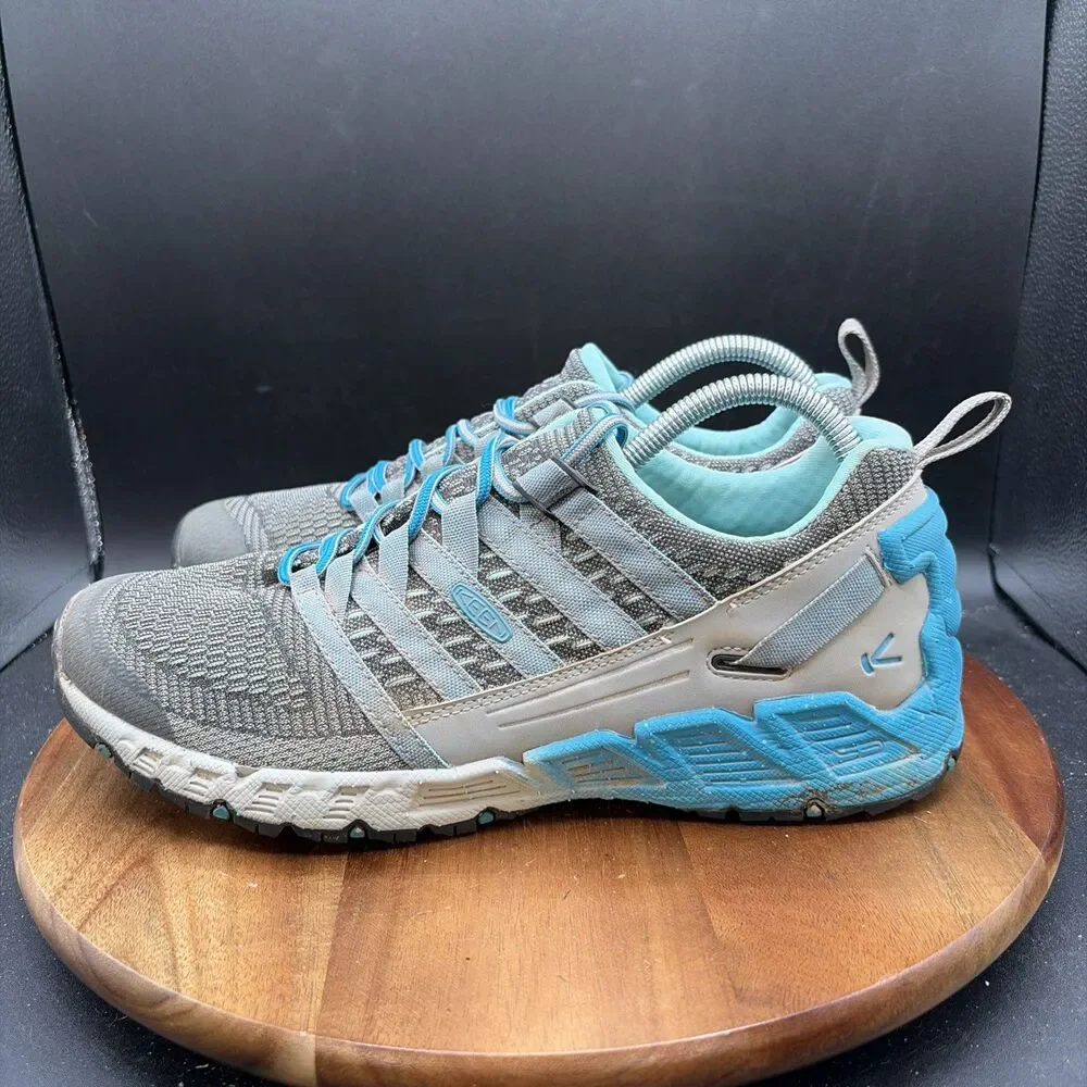 Keen Versago Women's Size 10 Hiking Shoes Sneaker Grey Blue Low Top 1016854